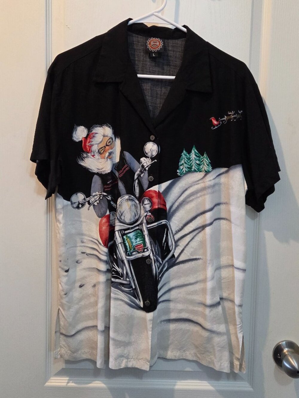 Harley-Davidson Official Licensed Product Santa Biker Christmas - Large